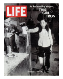 12-Year-Old Vietnamese Girl Nguyen Thi Tron Watching New Wooden Leg Being Made  November 8  1968