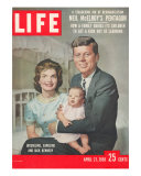 Sen John F Kennedy and Wife Jacqueline Showing off Newborn Caroline Kennedy  April 21  1958