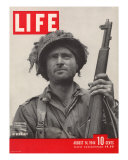 Lieutenant Kelso C Horne of US Airborne Infantry  Part of Invasion at Normandy  August 14  1944
