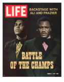 Boxers Muhammad Ali and Joe Frazier  March 5  1971