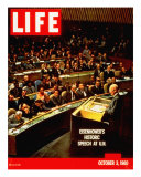Dwight D Eisenhower Giving Speech at the United Nations  October 3  1960