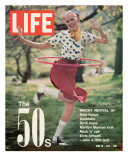 Girl using Hula Hoop  Revival of Fashions and Fads of the 1950's  June 16  1972