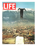 Ski Jumper at Innsbruck Olympics  February 14  1964