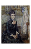 Woman Sitting by a Cradle