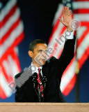 Barack Obama during election night in Grant Park on November 4  2008 in Chicago  Illinois