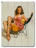 Beach Chair Pin Up Girl