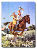 Cowboy and Cowgirl Horse