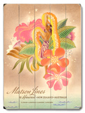 Matson Lines Women with Lei Advertisement