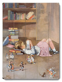 Girl Reading on Floor