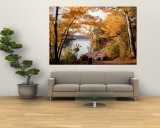 Sunset  Sacandaga Lake  Adirondack Mountains  New York State  USA