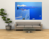 Building on Water  Boats  Fira  Santorini Island  Greece