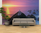 Sunset  Nugget Point Lighthouse  South Island  New Zealand