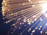 Fiber Optic Cable Wires with Bright Shining Light