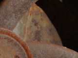 Close-Up of Rusty Industrial Metal Object