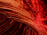 Brush Strokes in Red Paint