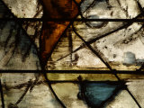 Close-Up of Abstract Pattern in Stained Glass