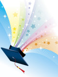 Stars Coming from Graduation Cap