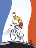 French Flag by Cyclist Racing