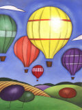 Hot Air Balloons over Farmland