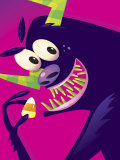 Halloween Monster Eating Candy Corn