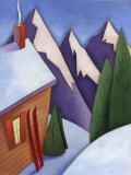 Winter Snow around Ski Lodge