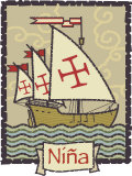 Poster of Columbus Ship  Nina