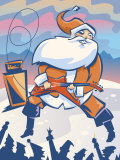 Rock and Roll Santa Claus on Stage