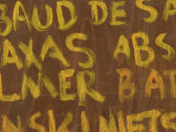 Words in Graffiti Written on Concrete Wall
