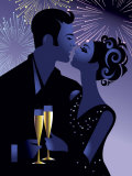 Couple Celebrating New Year's Eve
