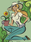 Woman Gardening