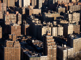 Aerial View of Buildings and High Rises in the Bronx  New York