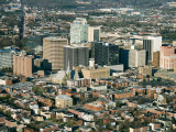 Aerial View of Buildings and High Rises of Cityscape in Wilmington  Delaware