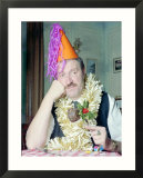 Rene Artois in the Hit BBC Sit Com Allo Allo Christmas Dinner December 1989