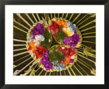 Spiritual Hindu Offerings of Flowers and Palms  Ubud  Bali  Indonesia