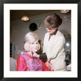 Singer Dusty Springfield Being Made up by Hilary Bates for Thank Your Lucky Stars