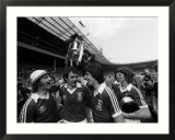 Ipswich Team Celebrate with the Trophy After Beating Arsenal in FA Cup Final