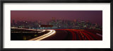 Freeway with the City in the Background  San Francisco  California  USA