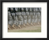 Army Rangers Marching in Formation