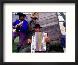 Two Gaucho Musicians Playing Guitar and Accordion  Buenos Aires  Argentina