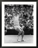 German Wonder Boy Boris Becker Raises Arms in Triumph After Winning the Wimbledon Crown