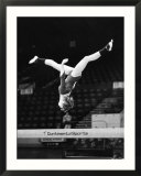 Olympic Champion Gymnast Nadia Comaneci from Romania Training at Wembley Empire Pool April 1977