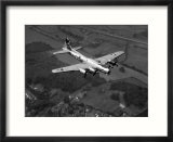 World War II B-17 "Flying Fortress"  "Sally B" in Flight After Blow Out  July 1983