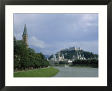Summertime View of Salzburg and the Salzach River