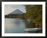 Boat on Lago de Nicaragua with Volcan Concepcion in Distance  Isla de Ometepe  Rivas  Nicaragua