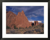 Sandstone Rock Formations in Arches National Park