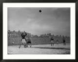 Sam Bartram Charlton Goalkeeper Fists Clear a Ball from Newcastle's Jack Milburn