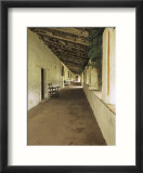 Outside Covered Passageway at the Mission Carmel Near Monterey  Carmel-By-The-Sea  California  USA