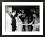 Raquel Welch Meets Queen Elizabeth in 1966 with Woody Allen and Ursula Andress