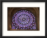 Interior of Notre Dame Cathedral  Paris  France