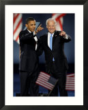 President-Elect Barack Obama and VP Joe Biden after Acceptance Speech  Nov 4  2008